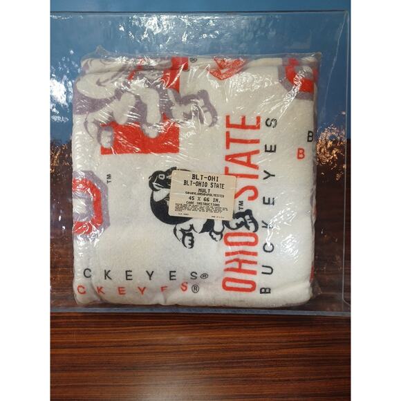Vintage Ohio State Buckeyes 45×66 Throw/Blanket Sealed USA Football Sports Fun - Picture 9 of 9